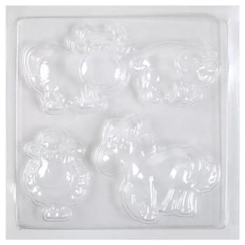 PlayBox: A farm állatai gipszkiöntő forma 17x17cm kép