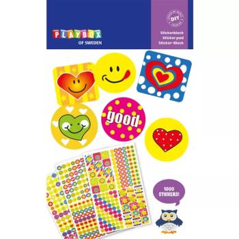 PlayBox: Dekorációs Smile és emoji matrica csomag 3 ív 1000db kép