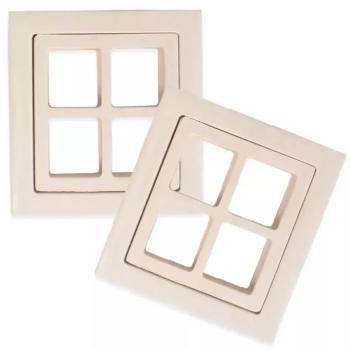 PlayBox: Fa ablak szett 2db-os 8x8,5cm kép