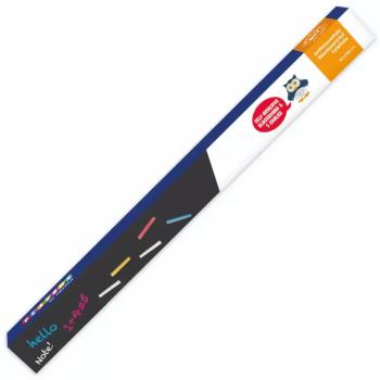 PlayBox: Fekete kréta tábla tekercs színes krétákkal 200x45cm kép