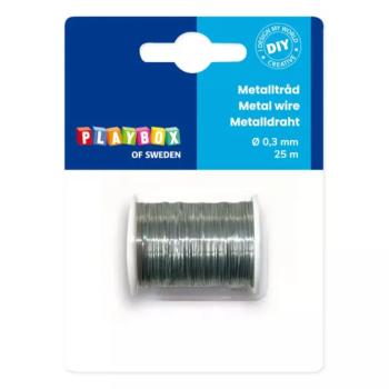 PlayBox: Fém kötöződrót ezüst színben 0,3mm 25m kép