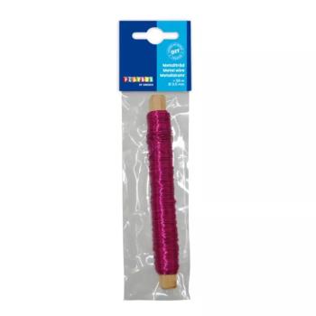 PlayBox: Fém kötöződrót pink színben 0,5mm 50m kép