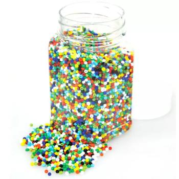PlayBox: Fűzhető színes műanyag gyöngyök 2-3 mm 500g-os csomag kép
