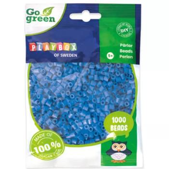 PlayBox: Go Green 5mm-es MIDI vasalható gyöngy 1000db-os kék színben kép