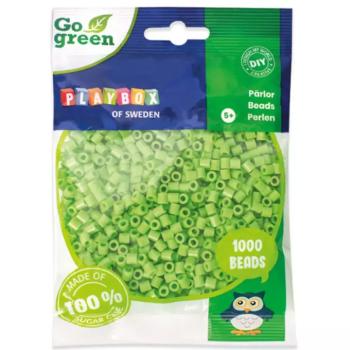 PlayBox: Go Green 5mm-es MIDI vasalható gyöngy 1000db-os világoszöld színben kép