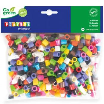 PlayBox: Go Green 9mm-es XL MAXI vasalható gyöngy 500db-os élénk színekben kép