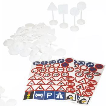 PlayBox: KRESZ jelzőtáblák matricákkal kép