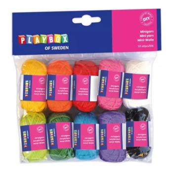 PlayBox: Mini fonalak 10db-os szett 36m