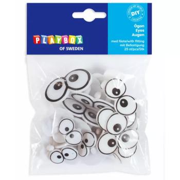 PlayBox: Műanyag mókás szempár 25 db-os szett kép