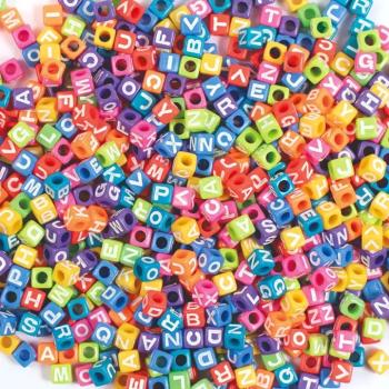 PlayBox: Színes betűs gyöngy szett 300 db-os 7x7x7mm kép