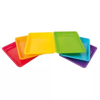 PlayBox: Színes műanyag tálca 28x22x3cm 1db kép