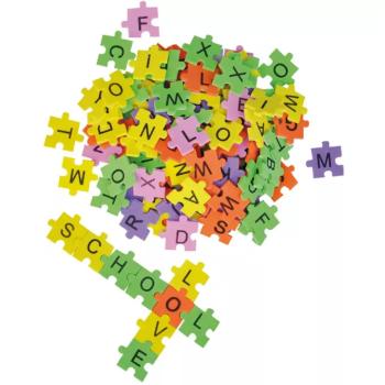 PlayBox: Színes szivacs puzzle elemek különböző színekkel és betűkkel 2000db 20x20mm kép