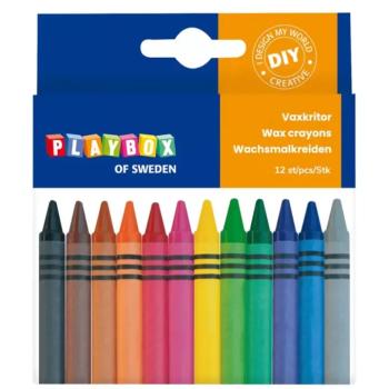 PlayBox: Zsírkréta 12db-os készlet 0,8cm kép