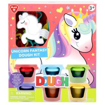 Playgo: Unikornis színes gyurma szett 6x56g
