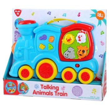 Playgo: Vidám állatos baby vonat hanggal és zenével kép