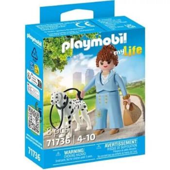 Playmobil: Kékruhás nő dalmatával kép