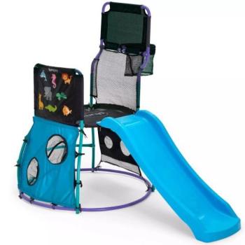 Plum: My First Activity Tower Játszótorony csúszdával és kosárpalánkkal - 260 x 100 x 143 cm kép