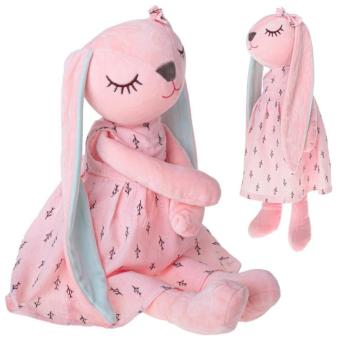 Plüss kitömött nyúl rózsaszín 52cm kép