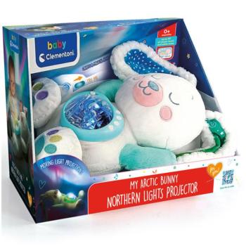 Plüss nyuszi északi fény projektor - Clementoni baby kép