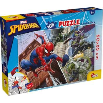 Pókember 2 az 1-ben 108db-os puzzle és színező 50x35cm - Lisciani kép