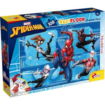 Pókember 2 az 1-ben maxi 108db-os puzzle és színező 70x50cm - Lisciani kép