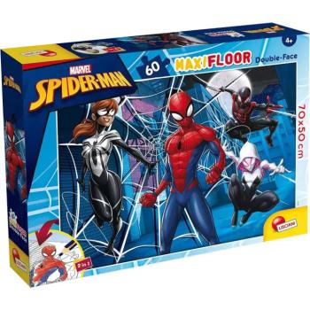 Pókember 2 az 1-ben maxi 60db-os puzzle és színező 70x50cm - Lisciani kép