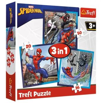 Pókember 3 az 1-ben 50-36-20db-os puzzle - Trefl kép