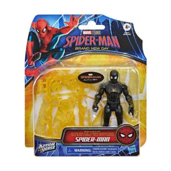 Pókember Vadonatúj nap: Pókember fekete-arany figura kiegészítőkkel 11cm – Hasbro kép