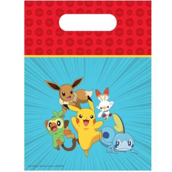 Pokémon műanyag ajándéktáska 6db-os szett kép