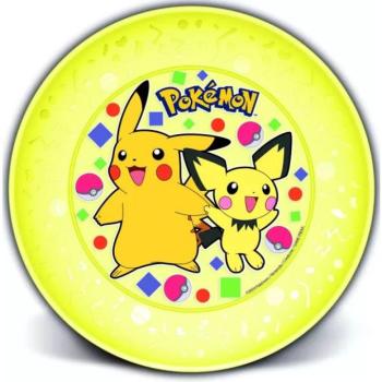 POKEMON: műanyag lapostányér sárga kép