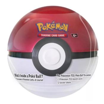 Pokémon TCG 2024 Poké Ball Tin – Pokéball alakú fémdoboz 3 boosterrel több változatban kép
