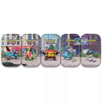 Pokémon TCG: Lumiose City Mini Tin gyűjtői kártyacsomag fém tárolóban többféle változatban 1db kép