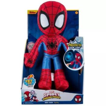 Póki és csodálatos barátai: Spidey világító plüssfigura - 23 cm kép