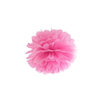 Pompom virág - rózsaszín 25 cm kép