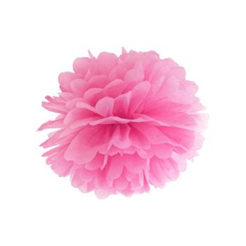 Pompom virág - rózsaszín 35 cm kép