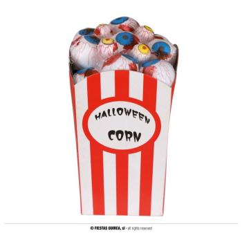 Popcorn doboz szemekkel 9 x 8 x 16 cm kép