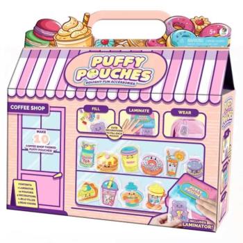 Puffy Pouches: Pufi charm design szett - kávézó