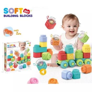 Puha építőkocka készlet - 32 db-os kép