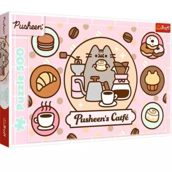 Pusheen cica kávézóban 500db-os puzzle - Trefl kép