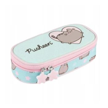 Pusheen kék ovális tolltartó 23x9,5x6cm