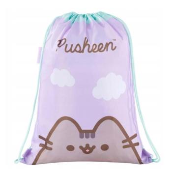 Pusheen lila tornazsák, sportzsák 43x34cm kép