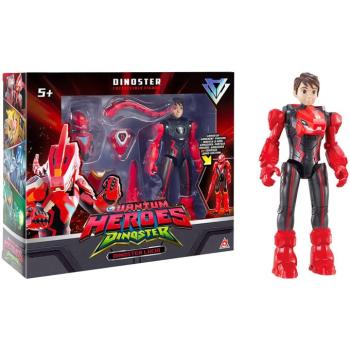 Quantum Heroes: Dinoster Lucio akciófigura piros páncéllal 20 cm kép