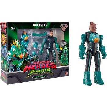 Quantum Heroes: Dinoster Oz akciófigura zöld páncéllal 20 cm kép