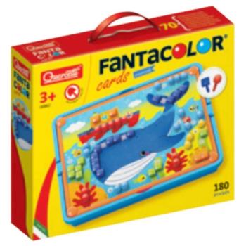 Quercetti: Fanta Color Cards Állatok kreatív pötyi játékszett kép