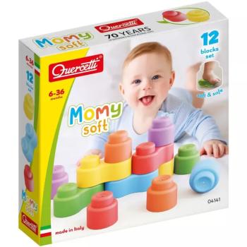 Quercetti: Momy Soft 12 db-os puha építőkocka szett kép