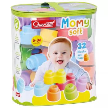 Quercetti: Momy Soft 32 db-os puha építőkocka szett kép