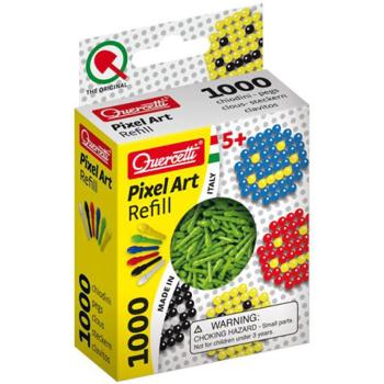 Quercetti: Pixel Art zöld színű 4mm-es pötyi utántöltő 1000db-os kép