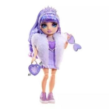 Rainbow High: Creative Crystals divatbaba csináld magad! kristály kiegészítőkkel - Violet kép
