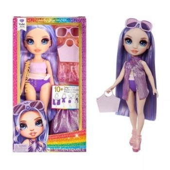 Rainbow High: Vízparti divat öltöztethető strandoló divat baba - Violet kép