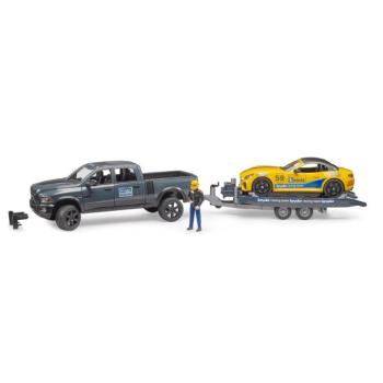RAM 2500 Power Wagon és Roadster Bruder Racing Team versenyautó - Bruder 2504 kép